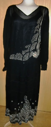 xxM431M 1918-20 Black Evening Dress